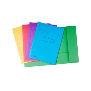 AKTOMSLAG EXACOMPTA 2 KLAFF 280GR ASS.FARGE (50)