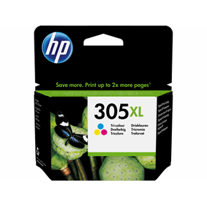BLEKK HP 305XL FARGE