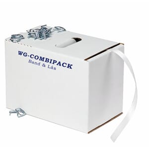 STRAMMEBÅND WG 13MM 250M M/LÅSER 100 STK