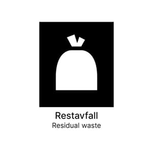 KILDESORTERINGSETIKETT RESTAVFALL