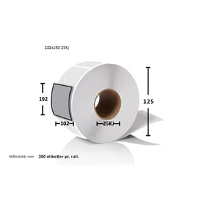 TERMO TRANSPORTETIKETT 102X192MM(350)