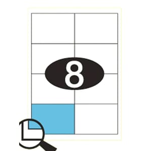 ETIKETT KLI 97X67,7MM 8 PR. ARK (100 ARK)