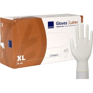 ENGANGSHANSKE ABENA C. LATEX U/P XL HVIT (100)