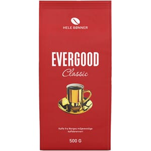 KAFFE EVERGOOD HELE BØNNER 500G
