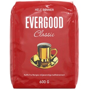 KAFFE EVERGOOD HELE BØNNER 600G