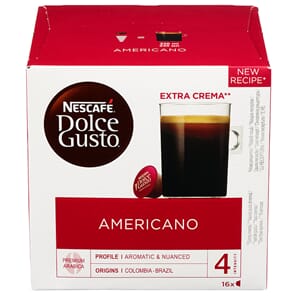 KAFFE DOLCE GUSTO AMERICANO 16 KAPSLER