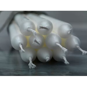KRONELYS DUNI 25CM HVIT (30)