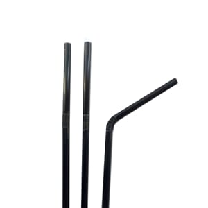 SUGERØR M/BØY SORT 210MM 250STK