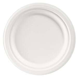 TALLERKEN FIBER DUNI 17CM HVIT (50)