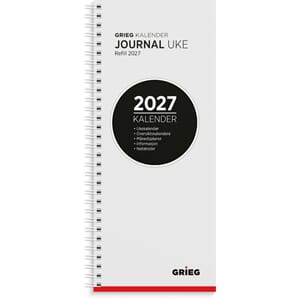 JOURNALKALENDER GRIEG 2027 SPIRAL REFILL