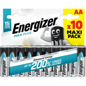 BATTERI ENERGIZER MAX PLUS AA (10)