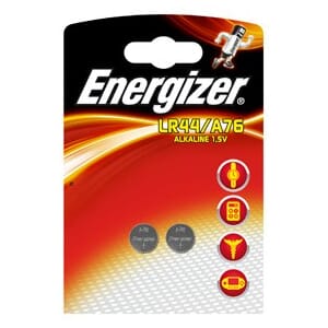 BATTERI ENERGIZER LR44 / A76 (2) ALKALINE POWER
