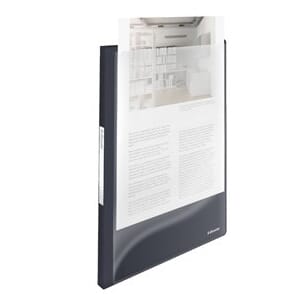 LEITZ MAPPE M/INNSTIKKL 20. SORT PRESENTASJONSMAPPE