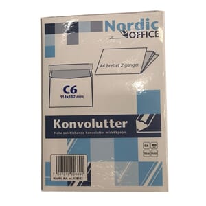 KONVOLUTT NOA HVIT C6 MP SKD(10)