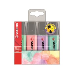 TEKSTMARKER STABILO BOSS PASTELL 4PK