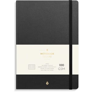 NOTATBOK BURDE DELUXE A5 SORT