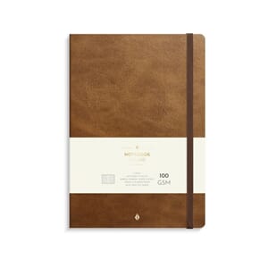 NOTATBOK BURDE DELUXE B5 COGNAC