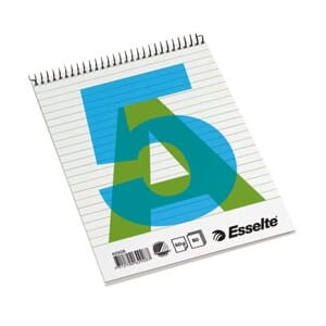 SPIRALHEFTE ESSELTE A5 TOPP LINJERT 60G