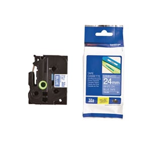 TAPE BROTHER TZE-555 24MM HVIT/BLÅ
