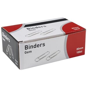 BINDERS 80MM (100)