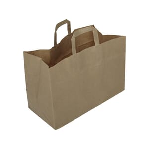 BÆREPOSE PAPIR 35X17X25CM 17L BRUN (250)