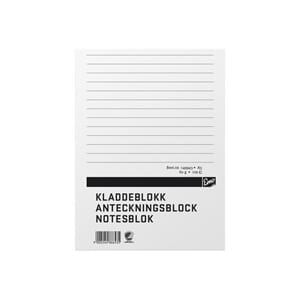 KLADDEBLOKK EMO A5 60G 100 BLAD LINJER