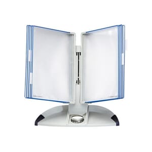 BORDSTATIV TARIFOLD T-OFFICE BLÅ LOMMER