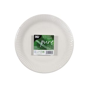TALLERKEN PURE Ø23CM HVIT (100)