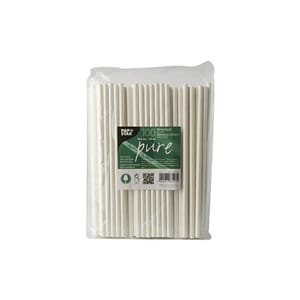 PAPIRSUGERØR PURE 0,6X20CM HVIT (100)