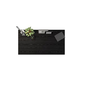 BORDPLATE PRIMA MELAMIN 150X80CM SORTAS