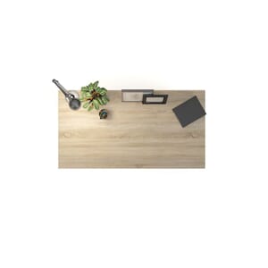 BORDPLATE PRIMA MELAMIN 150X80CM EIK