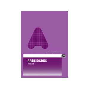 ARBEIDSBOK EMO A4 80G 24BL 10X10 RUTET
