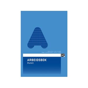 ARBEIDSBOK EMO A4 80G 24BL 5X10 RUTET