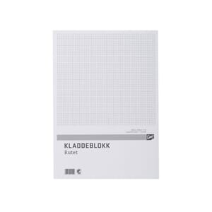 KLADDEBLOKK EMO A3 70G 100 BLAD RUTER
