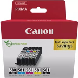 BLEKK CANON PGI-580/CLI-581 BK/C/M/Y/K MULTIPACK