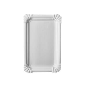 TALLERKEN PURE PAPP 13X20CM HVIT (250)