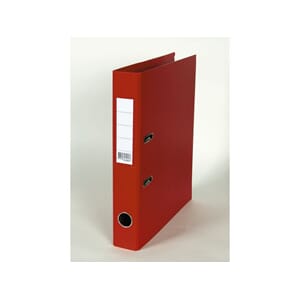 SMALORDNER 50MM A4 UTEN SKINNE RØD