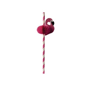 SUGERØR PAPSTAR PAPIR 20CM FLAMINGO (50
