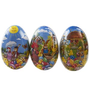 PÅSKEEGG 18CM TOMT ASSORTERT