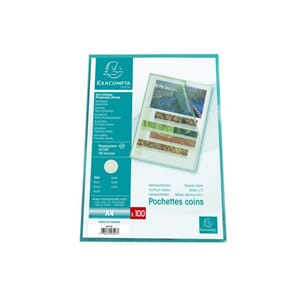 PLASTOMSLAG EXACOMPTA A4 120MY GRØ (100)
