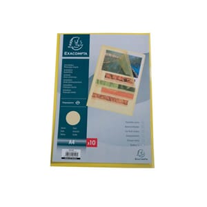 PLASTOMSLAG EXACOMPTA A4 120MY GUL (10)
