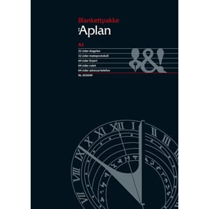 APLAN A5, BLANKETTPAKKE, PK. À 128 ASS. ARK