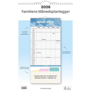 KALENDER 2026 FAMILIENS MÅNEDSPLANLEGGER SP KA
