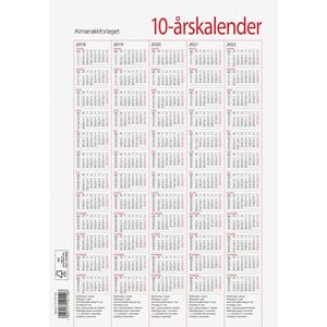 7.SANS TIÅRSKALENDER A4, 2022 - 2031