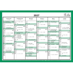 KALENDER 2027 7.SANS KONTORKALENDER, ENKEL A4