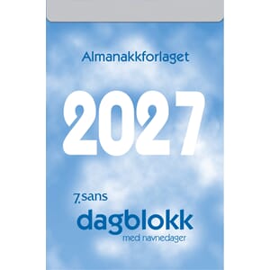 KALENDER 2027 7.SANS DAGBLOKK, STOR KA