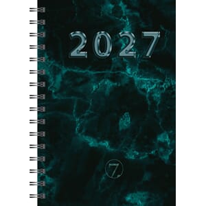 KALENDER 2027 7.SANS DAGBOK A5 SPIRALISERT KRT