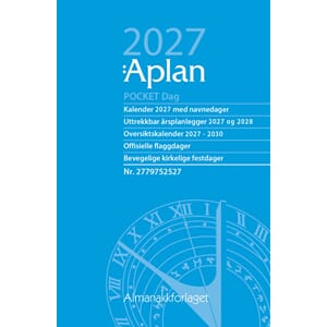 KALENDER 2027 APLAN POCKET DAG ÅRSSETT
