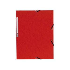 STRIKKMAPPE EXACOMPTA A4 3 KL 355G RØD