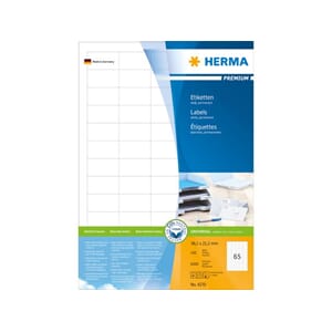 ETIKETT HERMA PREMIUM A4 38,1X21,2(6500)